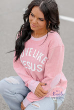 Load image into Gallery viewer, Love Like Jesus French Terry Shirt with Elbow Patches