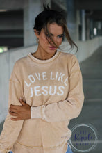 Load image into Gallery viewer, Vintage Love Like Jesus Oversized Sweatshirt
