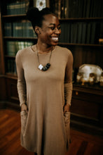 Load image into Gallery viewer, Acorn Pocket Long Sleeve Swing Dress
